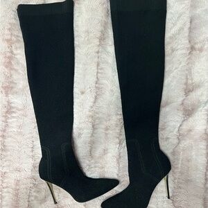 Super cute, fun and sexy thigh-high stretchy stiletto boots